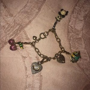 Juicy Couture four charmed gold kids bracelet